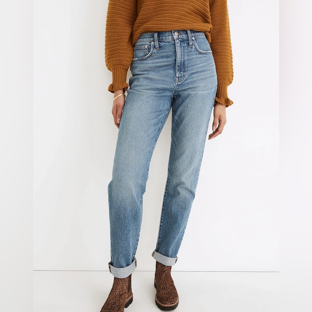 Madewell The High-Rise Slim Boyjean in Neal Wash: TENCEL™ Denim Edition